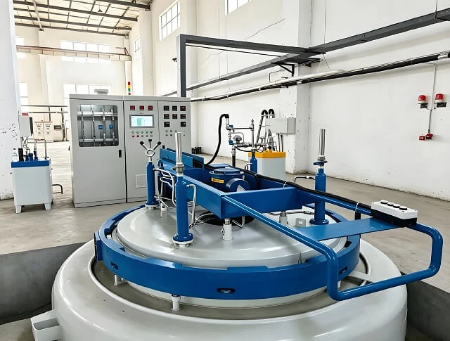 Промышленная газовая азотирующая шахтная печь для обработки поверхности зубчатых колес и пресс-форм
